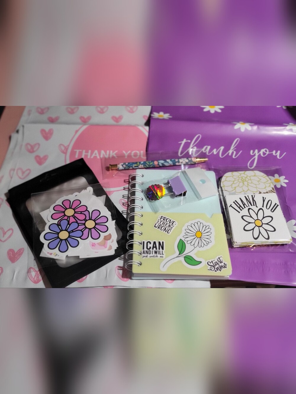 Posh Pack! (10) 10x13 Polys (6) Notes&envelopes (5) Metallic Bags,Pen & Stickers